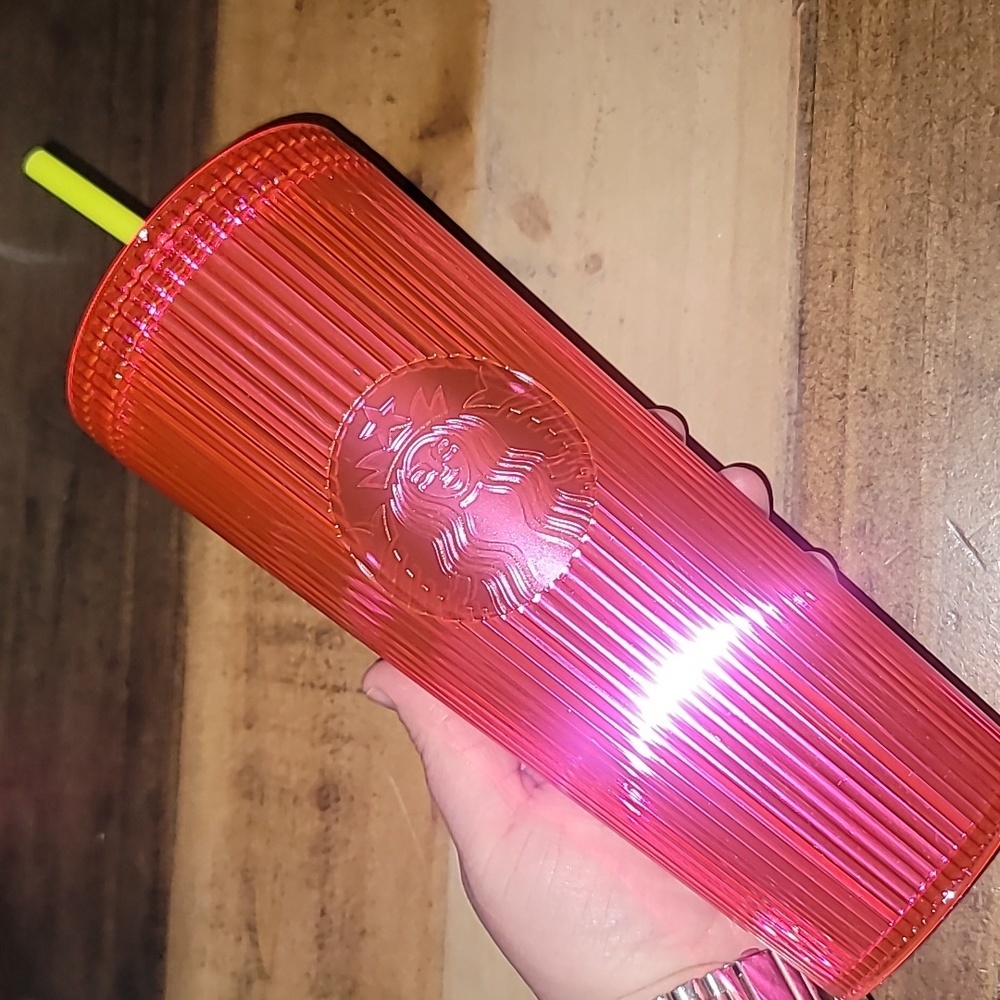 Starbucks Iridescent Magenta Bling Cup Tumbler Venti 24oz